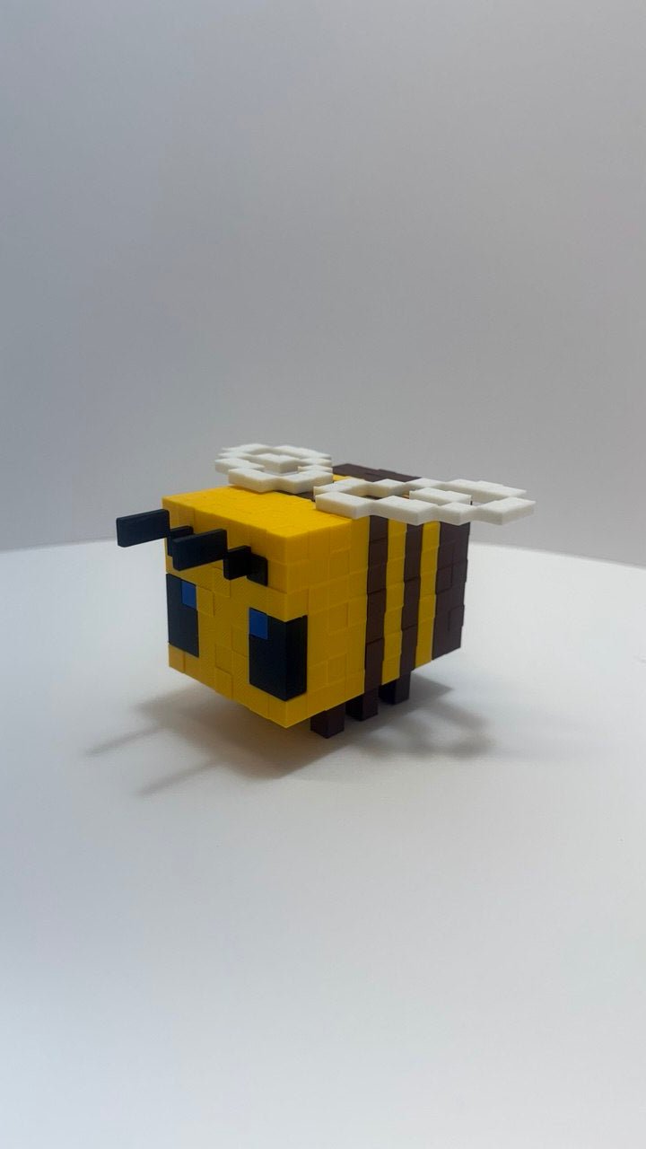 Minecraft bee figurine