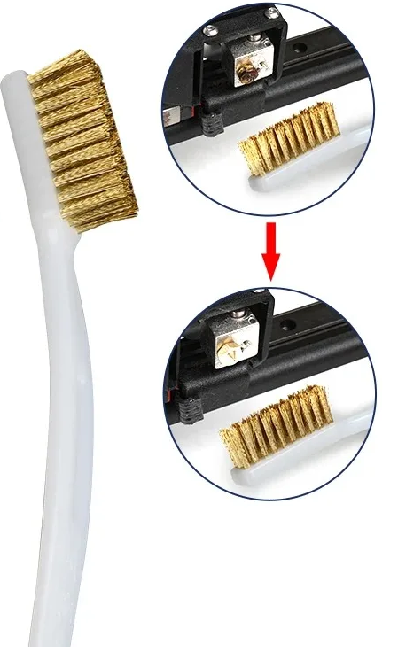 Brass Brush for 3D Nozzle Cleaning