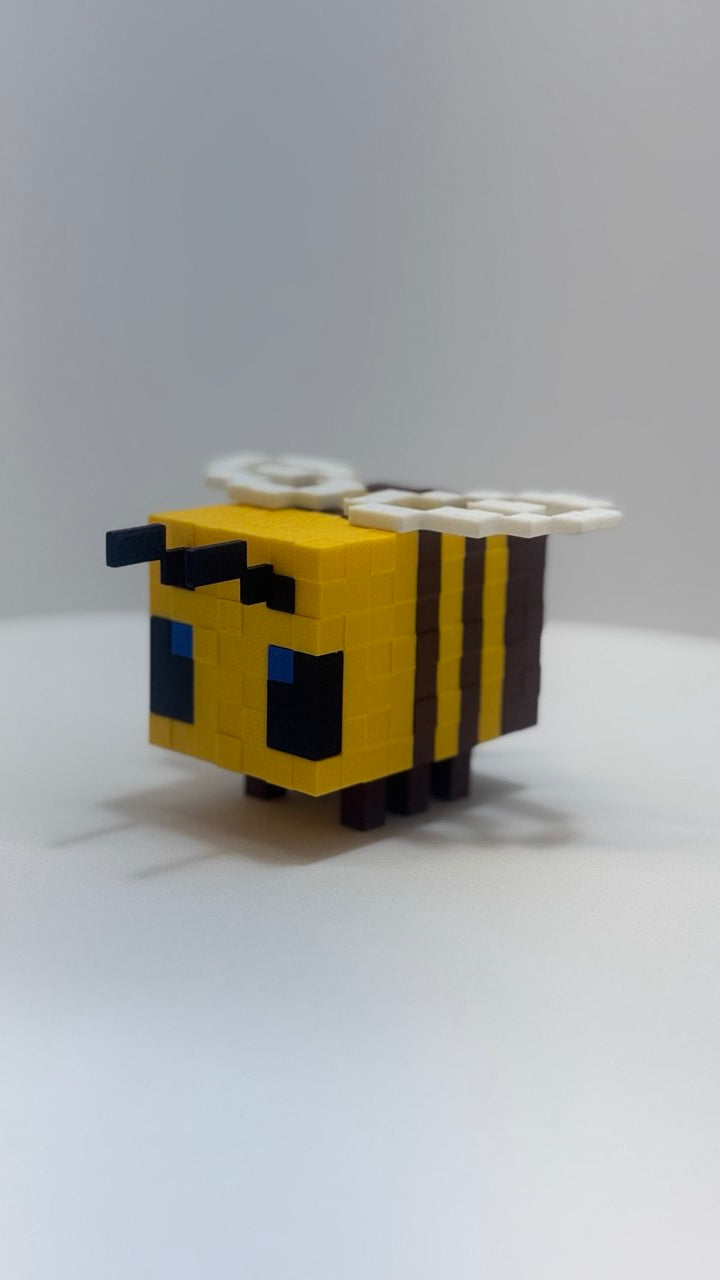 Minecraft bee figurine
